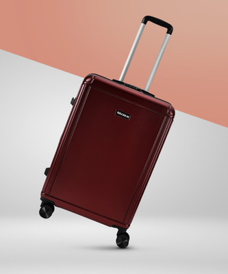 KILLER Box-Light-Weight & Durable Polycarbonate Deep Red- Hard Luggage Check-in Suitcase 8 Wheels - 24 Inch