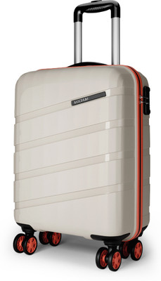 Safari Evolix 55 4W Luxury Beige Cabin Suitcase 8 Wheels - 22 Inches