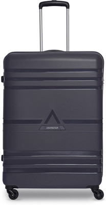 ARISTOCRAT Airstop Cabin Luggage- 63Cm, Periscope, Hardcase, 4 Wheels,7 Year Warranty Check-in Suitcase - 25 Inch