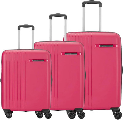 SAFARI Lancer Plus 8 Wheels set of 3 Trolley Bags (55 & 67 & 76 cm) Cabin & Check-in Set 4 Wheels - 29 inch