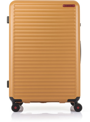 SAMSONITE TOIISC Polycarbonate 75 cms Hardsided Luggage (SAM TOIISC SP75/28 Gold Mustard) Expandable  Check-in Suitcase 8 Wheels - 30 inch