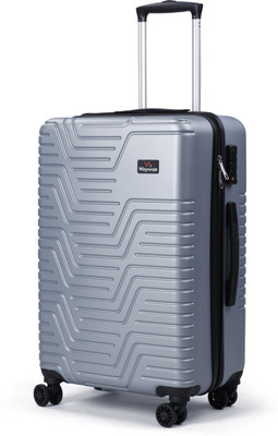 WAYWISE Hard Polycarbonate Trolley Bag With TSA LOCK and Laundary Bag Check-in Suitcase 8 Wheels - 24 inch