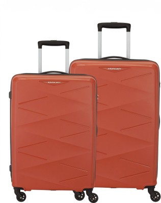 Kamiliant by American Tourister (Small 55 Cm | Medium 68 Cm)Combination Lock-Triprism Cabin & Check-in Set 4 Wheels - 30 inches