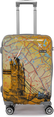 Falkon LONDON BRIDGE Polycarbonate 8 Double Wheels, Light Weight Unbreakable Suitcase Cabin Suitcase 8 Wheels - 22 inch