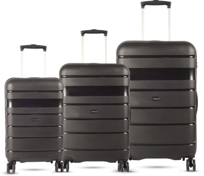 Timus Sunlite Soft Luggage 58cm 68cm 78cm Soft Luggage Trolley Bags Combo Set of 3 Expandable  Cabin & Check-in Set 8 Wheels - 28 inch