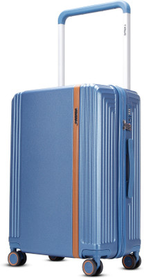 Timus Starlite Premium Wide Handle Polycarbonate Trolley Bag (59L) with TSA Lock Check-in Suitcase 8 Wheels - 24 inch