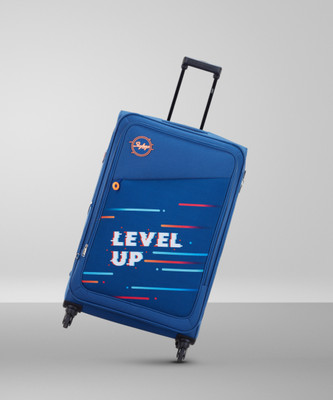 SKYBAGS LEVELUP 4W STR (E) 78 BLUE Expandable  Check-in Suitcase 4 Wheels - 31 Inch