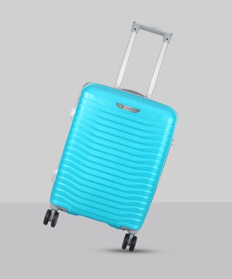 TrekLite Hard Sided,Combination Lock,8 Wheel Trolley Bag For Unisex-Sky Blue Cabin & Check-in Set 8 Wheels - 24 inch