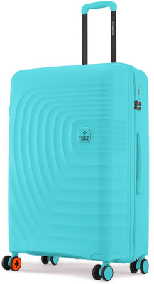 NASHER MILES Boston Hard-Sided Polypropylene Check-in Luggage Teal 65cm Trolley Bag Check-in Suitcase 8 Wheels - 24 inch