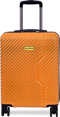 WROGN Vivid Light-Weight & Durable Polycarbonate Orange Hard Luggage Cabin & Check-in Set 8 Wheels - 20 inch