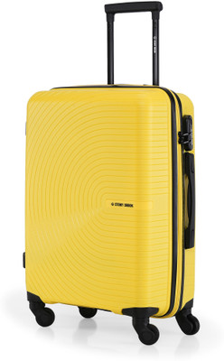 Stony Brook by Nasher Miles Crescent Hard-Sided Polypropylene Cabin Yellow 55cm Trolley Bag Cabin Suitcase 4 Wheels - 20 inch
