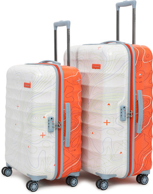 Uppercase Topo Hard Check-in Trolley Bag Set of 2 (M+L) with TSA Lock Dual Cabin & Check-in Set 8 Wheels - 30 inch