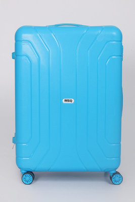 Msq Enterprises Textured Hard-Side Medium Check-in Suitcase 4 Wheels - 24 Inch