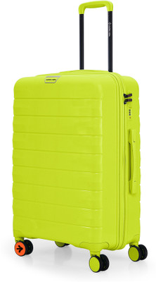 NASHER MILES Vienna Polypropylene Neon Lime 24 inch Trolley Bag Check-in Suitcase 8 Wheels - 24 inch