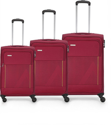 ARISTOCRAT Titus 3 (Small 59cm | Medium 68cm | Large 78cm) - Trolley Bag Cabin & Check-in Set 4 Wheels - 31 Inch