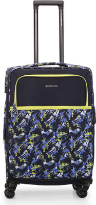 NASHER MILES Bristol Polyester Check-in Luggage 24 Inch Printed Trolley Bag Expandable  Check-in Suitcase 8 Wheels - 24 Inch