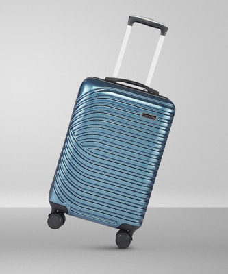 NASHER MILES Small Cabin Suitcase (55 Cm) 8 Wheels – Jaisalmer Hard-sided Polycarbonate Cabin Titanium Blue 20 Inch |55cm Trolley Bag – Blue For Rs. 1849 @ 88 %