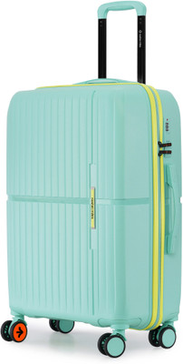 NASHER MILES Hard-Sided Polypropylene Check-in Luggage Cool Mint 75cm Trolley Bag Check-in Suitcase 8 Wheels - 28 inch