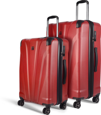Timus Leolite Expandable Premium Polycarbonate Medium & Large Suitcase Combo(68,78cm) Expandable  Check-in Suitcase 8 Wheels - 28 inch