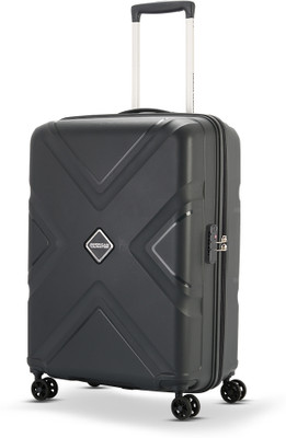 AMERICAN TOURISTER Kross polypropylene Dark Slate (AMT KROSSPLUS SP55CM TSA-D.SLT) Check-in Suitcase 4 Wheels - 22 inch