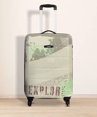 Small Cabin Suitcase (55 cm) - EXPLORE 55 4W PRINTED - Grey