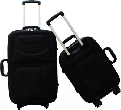 TheVC High Quality/Imported Luggage/Domestic Warranty/Polyester/Classy Look & Feel Cabin & Check-in Set 2 Wheels - 24 inch