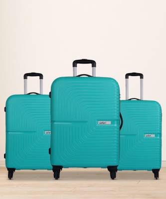 Hard Body Set of 3 Luggage - ECLIPSE 4W - Blue