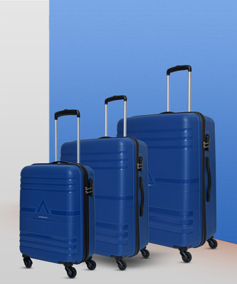 ARISTOCRAT Airstop 3 (Small 53cm | Medium 63cm | Large 73cm) - Trolley Bag Cabin & Check-in Set 4 Wheels - 29 Inch