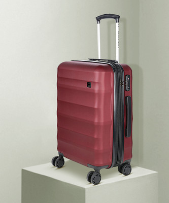 NASHER MILES Rome Hard-Sided Cabin Luggage Bag Maroon 20 Inch | 55CM Trolley/Travel/Tourist Expandable  Cabin Suitcase 8 Wheels - 20 inch