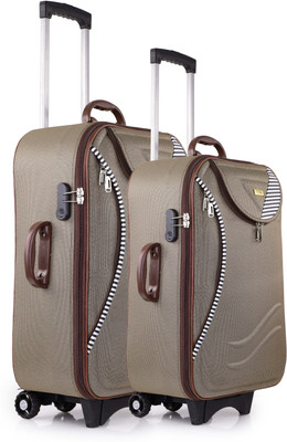 CITY BAG Medium Cabin Luggage (61cm)Travel bag Trolley bag &Number Lock Expandable  Cabin & Check-in Set 3 Wheels - 24 inch