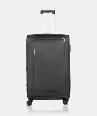 NASHER MILES Dallas Expander Soft-Sided Polyester Check-in Luggage Grey 28 inch |75cm Trolley Bag Expandable  Check-in Suitcase 4 Wheels - 28 inch