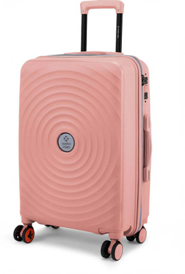 NASHER MILES Goa Hard-sided Polypropylene Check-In Luggage Peach 75cm Trolley bag Check-in Suitcase 8 Wheels - 28 inch