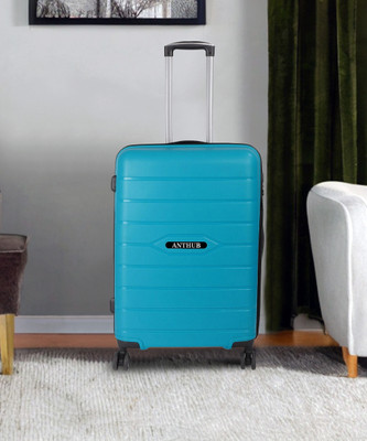 ANTHUB Hard Sided PP 4 Wheel Spinner, Unbreakable Bag with Combi Lock Check-in Suitcase 4 Wheels - 24 inch