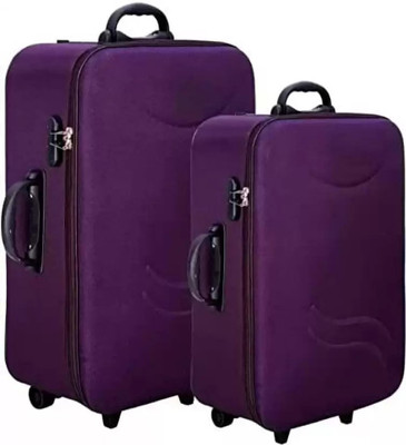 MUBARAK 65 Cm - 55 Cm Luggage Set Cabin & Check-in Set 3 Wheels - 23 inch