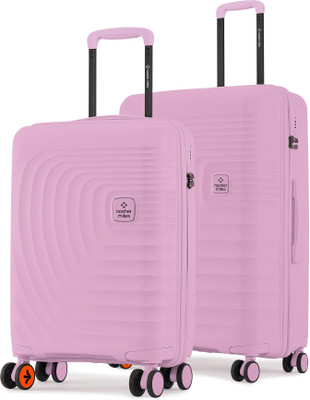 NASHER MILES Hard-Sided Set of 2 (Small 55cm | Medium 66) Cabin & Check-in Set 8 Wheels - 24 inch