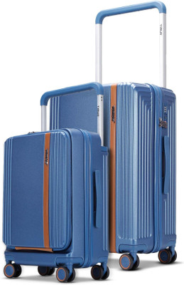 Timus Starlite Premium Wide Handle Polycarbonate Trolley Bag Combo 58,68cm | TSA Lock Cabin & Check-in Set 8 Wheels - 24 inch