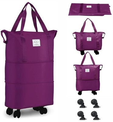 LOGGIN (Expandable) Rolling Duffle Bag with Wheels, Expandable Foldable Duffle Bag with Wheels Duffel With Wheels (Strolley)