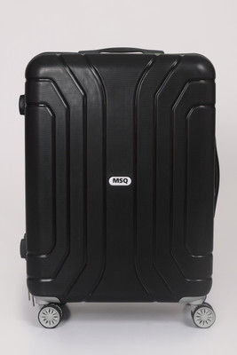 Msq Enterprises Textured Hard-Side Medium Check-in Suitcase 4 Wheels - 28 Inch