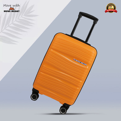 MOVE-MEANT WanderWares Number Lock Poly Propylene 360 Degree Wheels Travel Trolley Bag Cabin Suitcase 8 Wheels - 20 inch