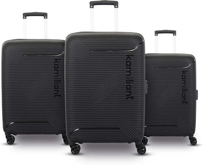 AMERICAN TOURISTER Kamiliant KAM 8W Nexus DW 3PC Set,Small, Medium and Large, 79 cm Cabin & Check-in Set 8 Wheels - 31 inch