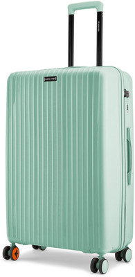 NASHER MILES Hardside Polypropylene Mint Green Trolley Check-in Suitcase 8 Wheels - 28 inch