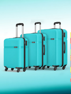 Safari Magnum Fury Set of 3 (Small 55cm | Medium 65cm | Large 75cm) 4W Cabin & Check-in Set 4 Wheels - 30 Inches