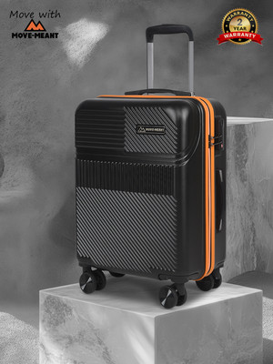 MOVE-MEANT VoyageWare Number Lock Poly Carbonate 360 Degree Wheels Travel Trolley Bag Check-in Suitcase 8 Wheels - 24 inch