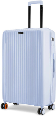 NASHER MILES Pondicherry Hardside Polypropylene Lavender Trolley Check-in Suitcase 8 Wheels - 28 inch