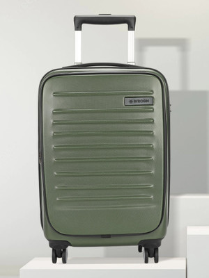 WROGN With Laptop Compartment- Kangaroo Cabin Suitcase 8 Wheels - 22 Inch