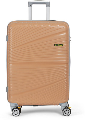 LAEXPO Hard Sided PP 4 Wheel Spinner, Unbreakable Bag with Combi Lock Cabin Suitcase 8 Wheels - 20 inch