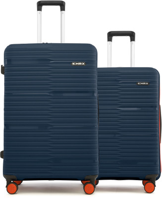 HRX by Hrithik Roshan Zanzibar 2 (Small 58cm | Medium 66cm) Cabin & Check-in Set 8 Wheels - 26 inch