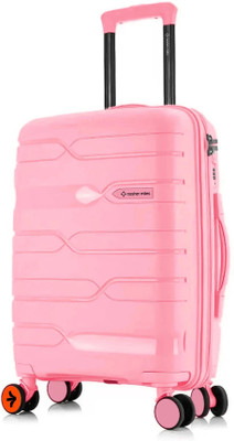 NASHER MILES Paris Hard-sided Polypropylene Check-In Luggage Pink 75cm Trolley bag Check-in Suitcase 8 Wheels - 28 inch