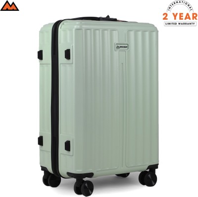 MOVE-MEANT Number Lock Poly Carbonate 360 Degree Wheels Trolly Bag For Men & Women Check-in Suitcase 8 Wheels - 24 inch