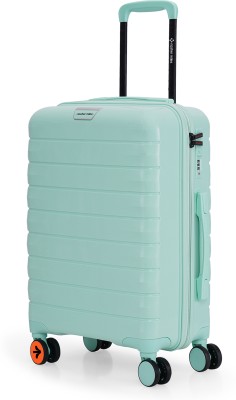 NASHER MILES Vienna Hard-Sided Polypropylene Cabin Luggage Cool Mint 55cm Trolley Bag Cabin Suitcase 8 Wheels - 20 inch